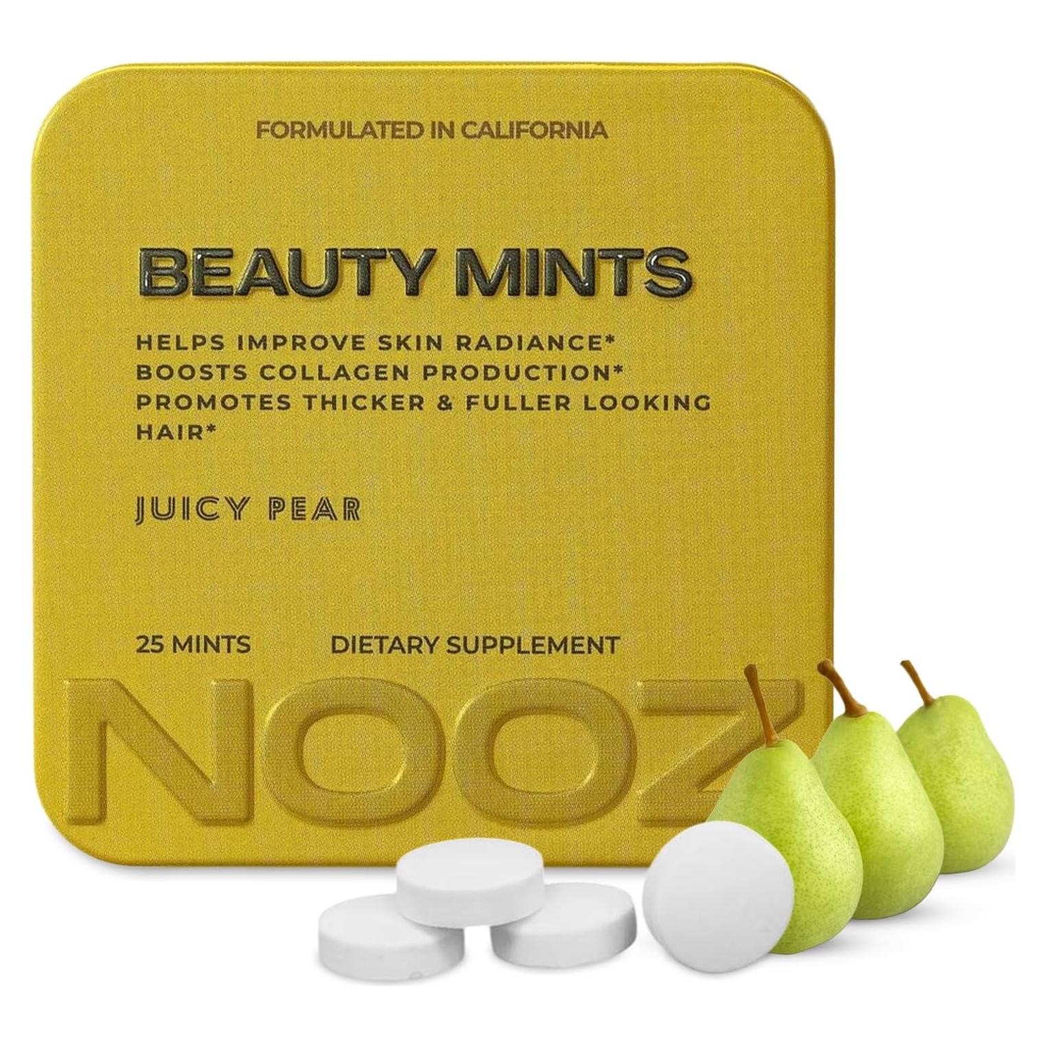 Caramelos de Biotina NOOZ - Sin Azúcar, Sabor Pera Jugosa