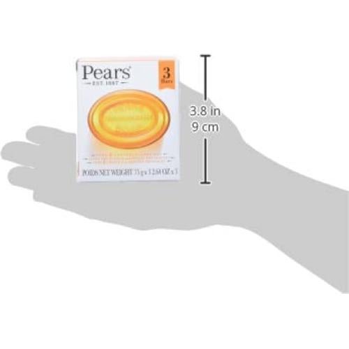 Jabón Transparente de Peras con Aceite Natural - 12 Barras de 75g