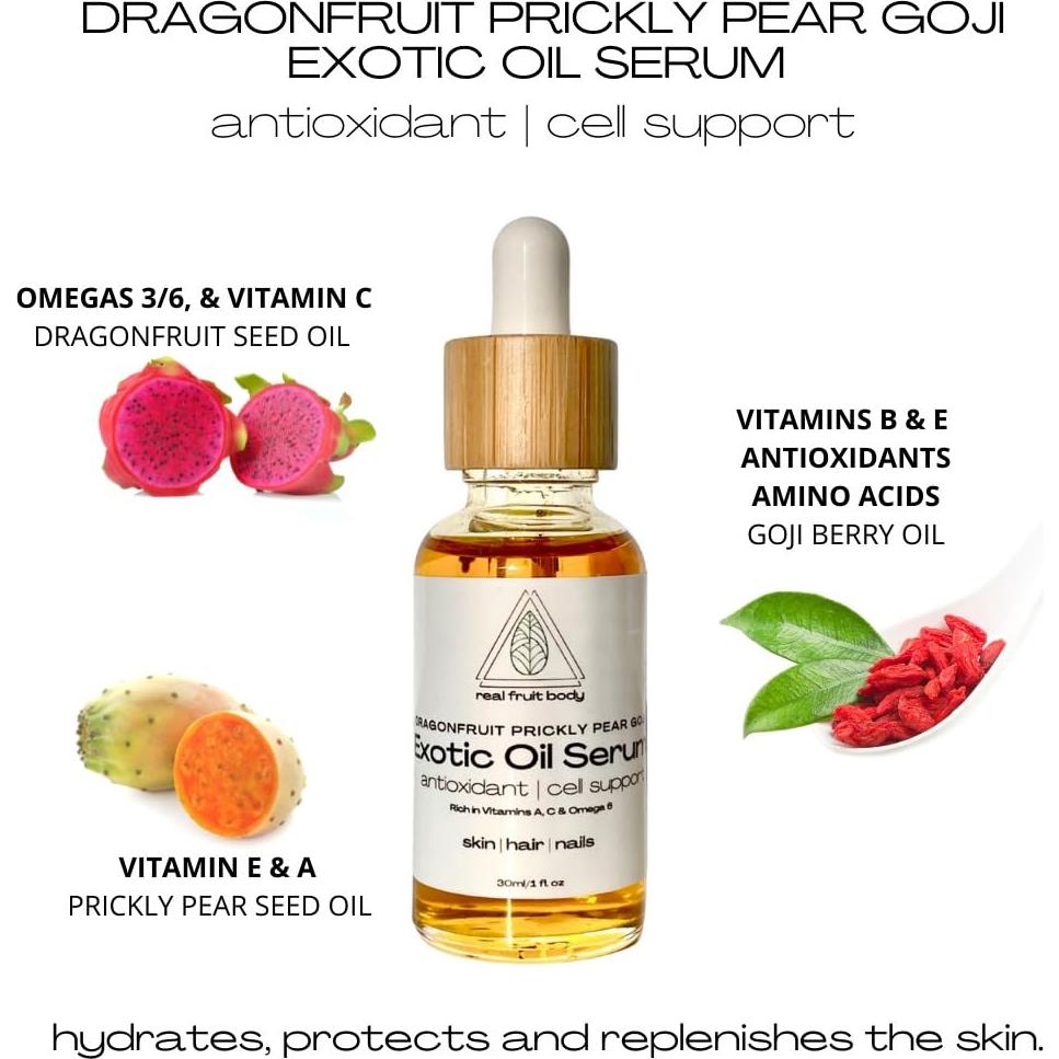 Suero Exótico Real Fruit 60ml - Aceite de Dragonfruit y Goji