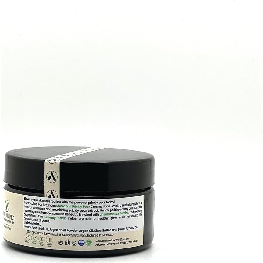 Crema Exfoliante Facial Natural Vivre Au Bio 100g Pera Espinosa
