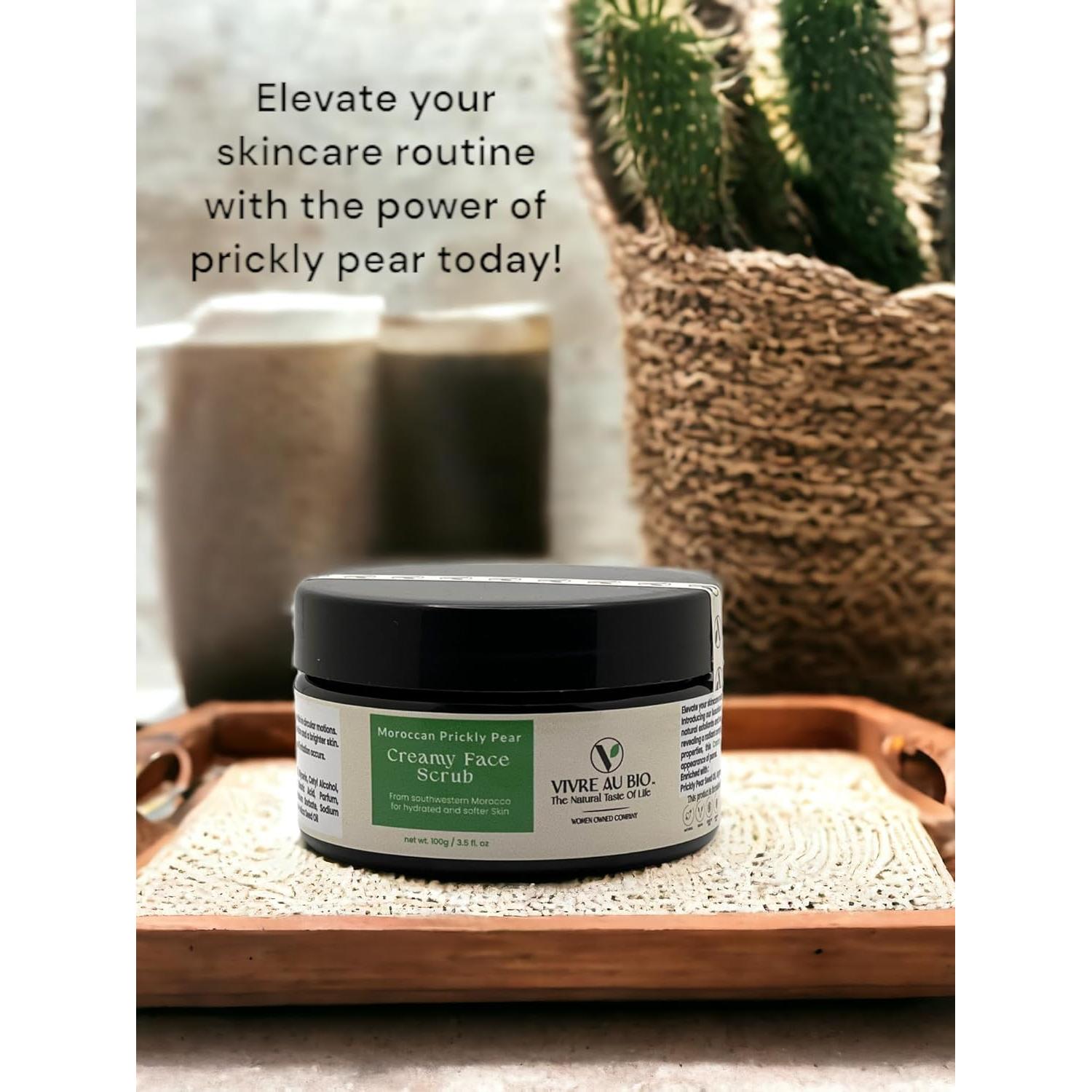 Crema Exfoliante Facial Natural Vivre Au Bio 100g Pera Espinosa