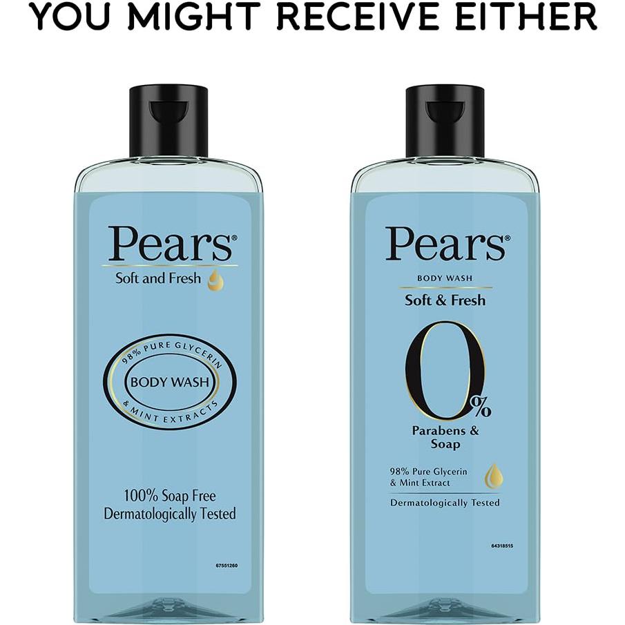 Gel de Ducha Suave Pears 250ml - Hidratante y Sin Jabón