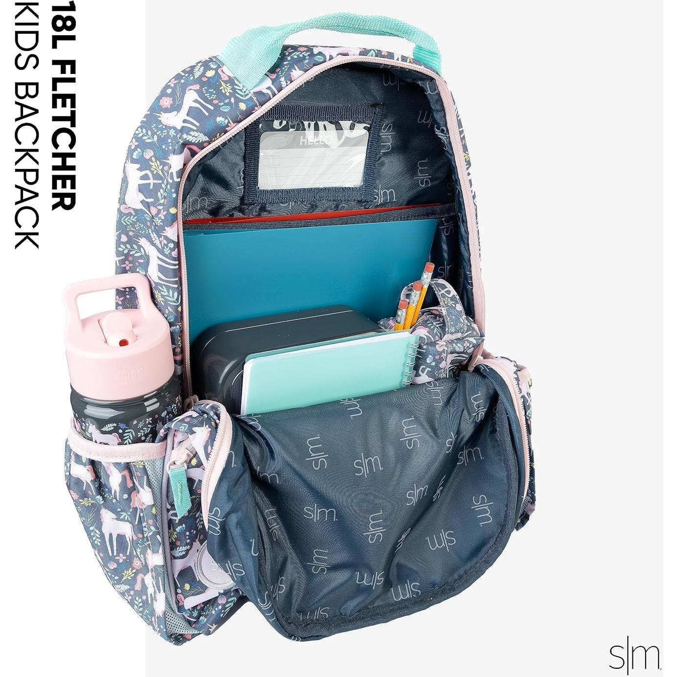 Mochila Grande Simple Modern Disney Arcoíris Princesas 18L