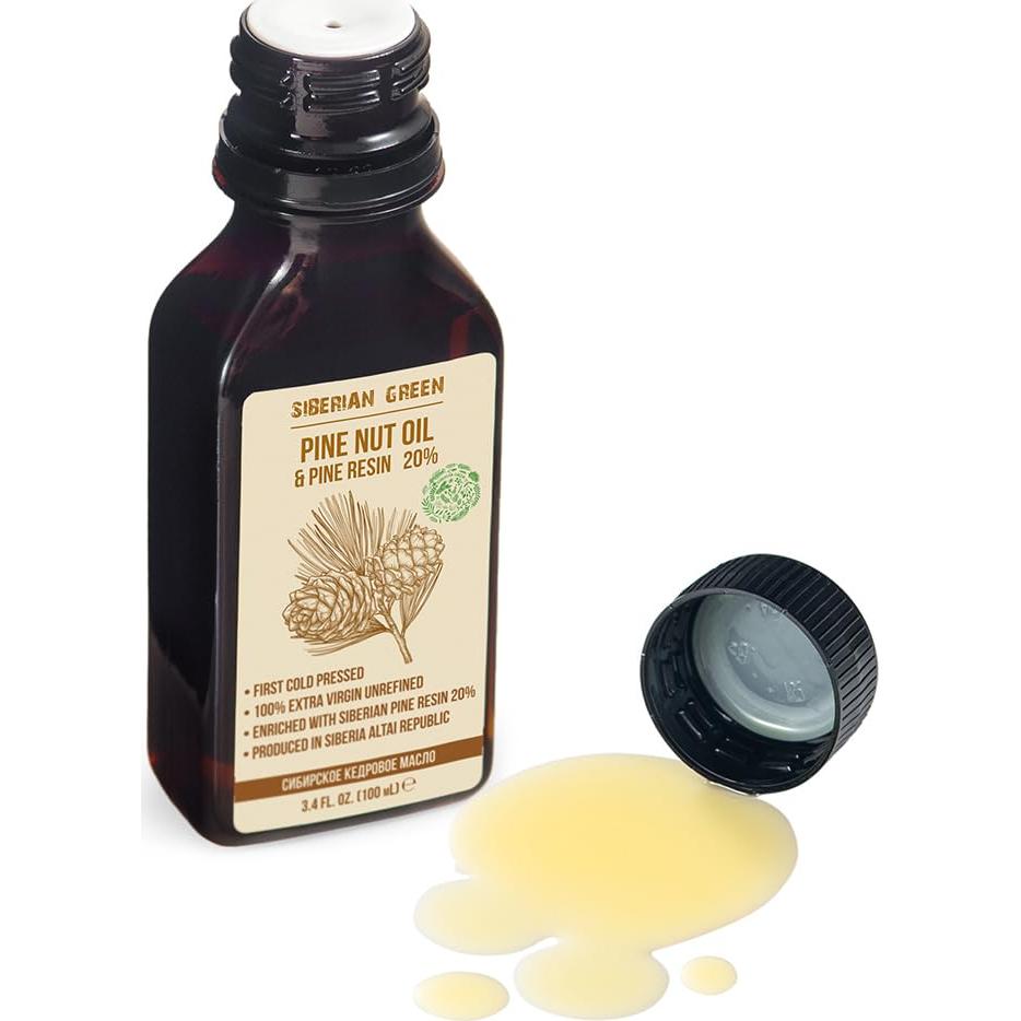 Aceite de Nuez de Pino Siberiano 100 ml - Best Value Organic