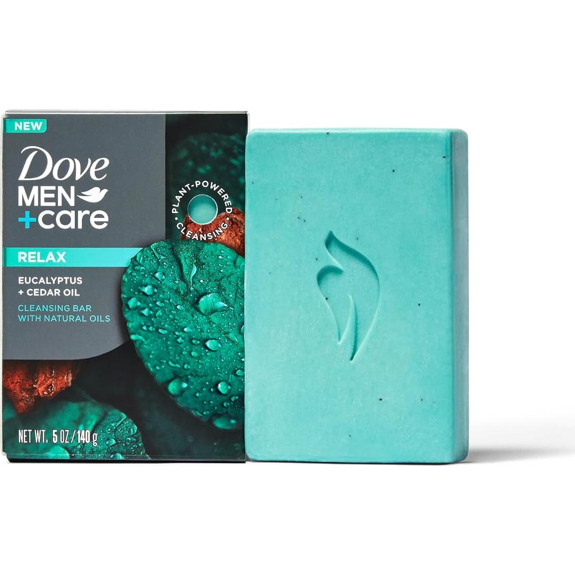 Jabón Limpiador Dove Men+Care Eucalipto 4x142g Hidratante
