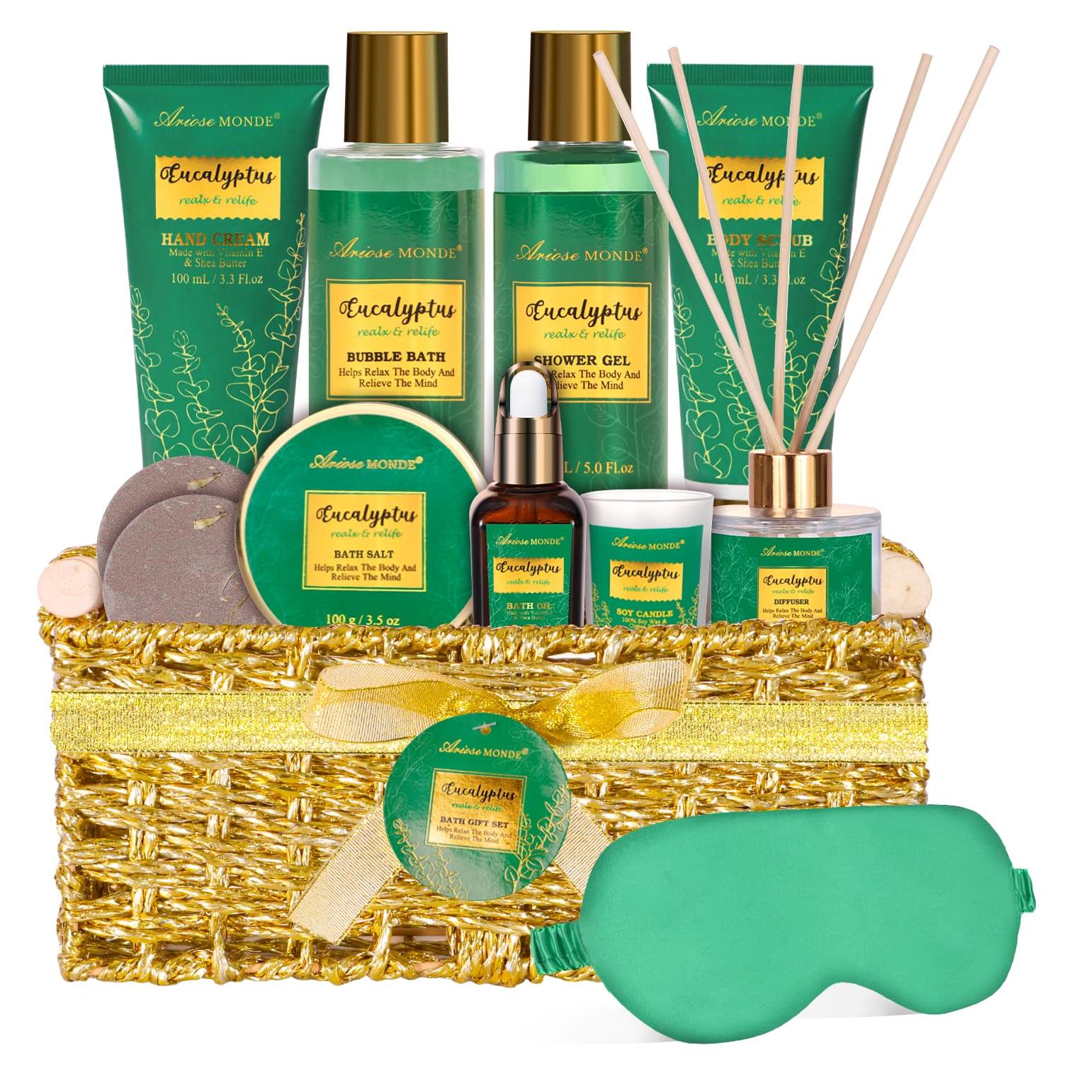 Cesta de Regalo Spa Eucalipto 13 Piezas ArioseMonde