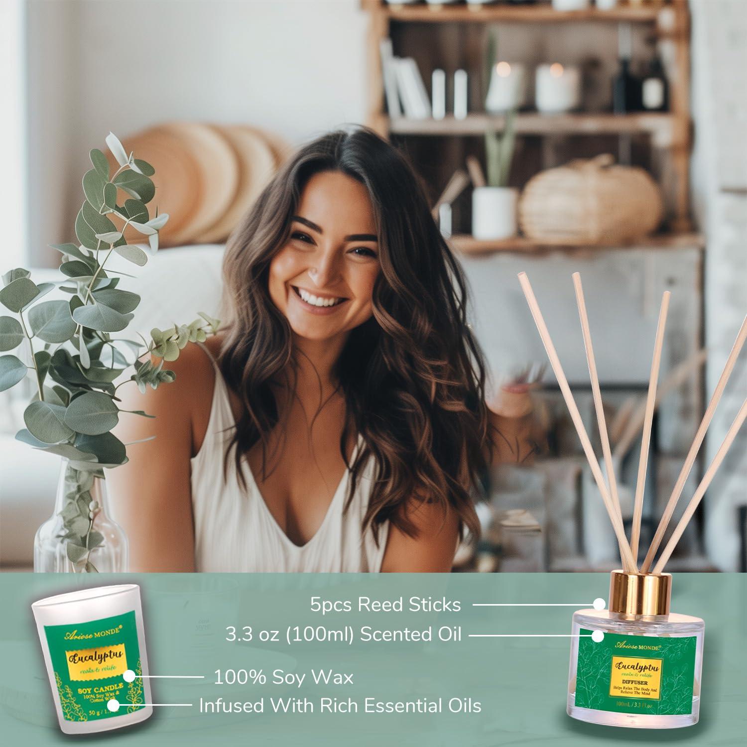 Cesta de Regalo Spa Eucalipto 13 Piezas ArioseMonde