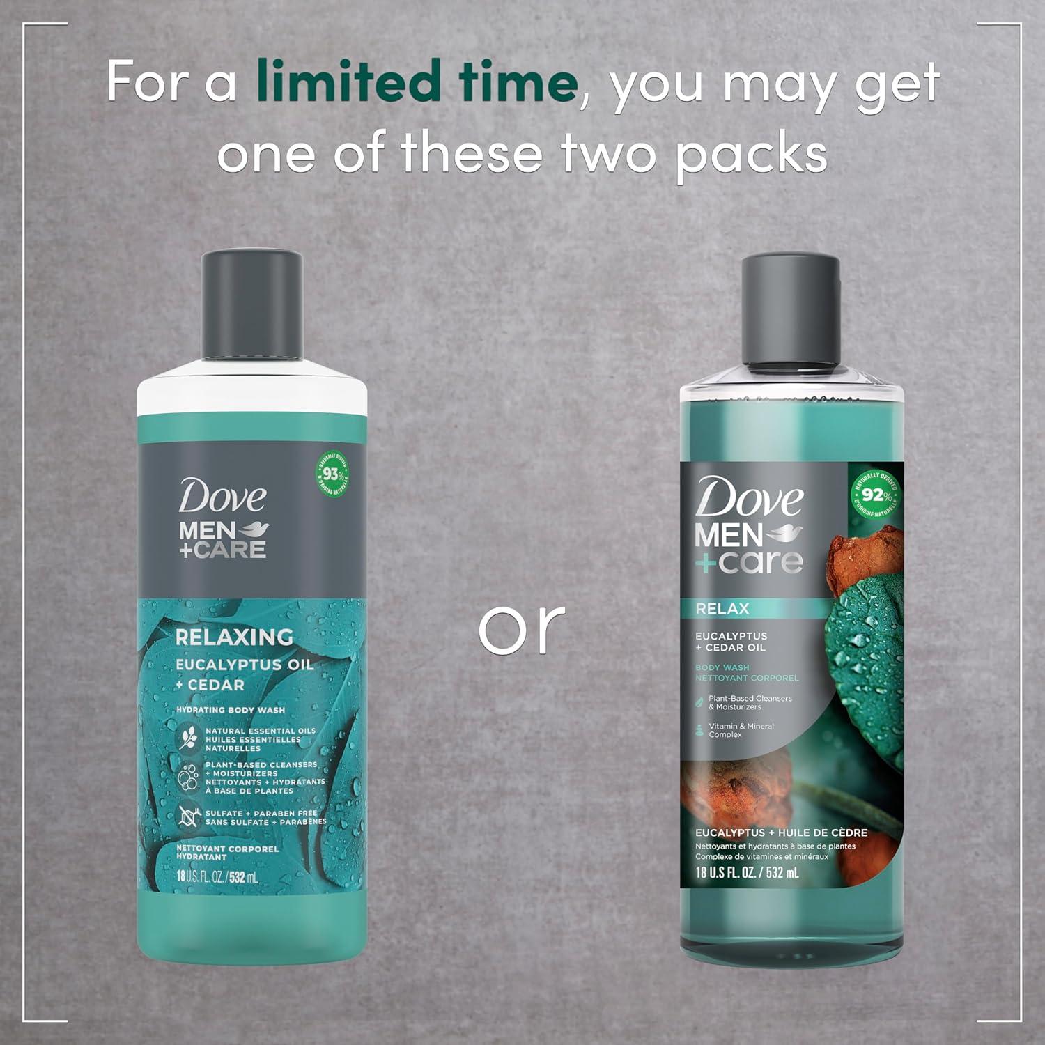 Gel de Ducha Dove Men+Care Eucalipto y Cedro 532 ml x4