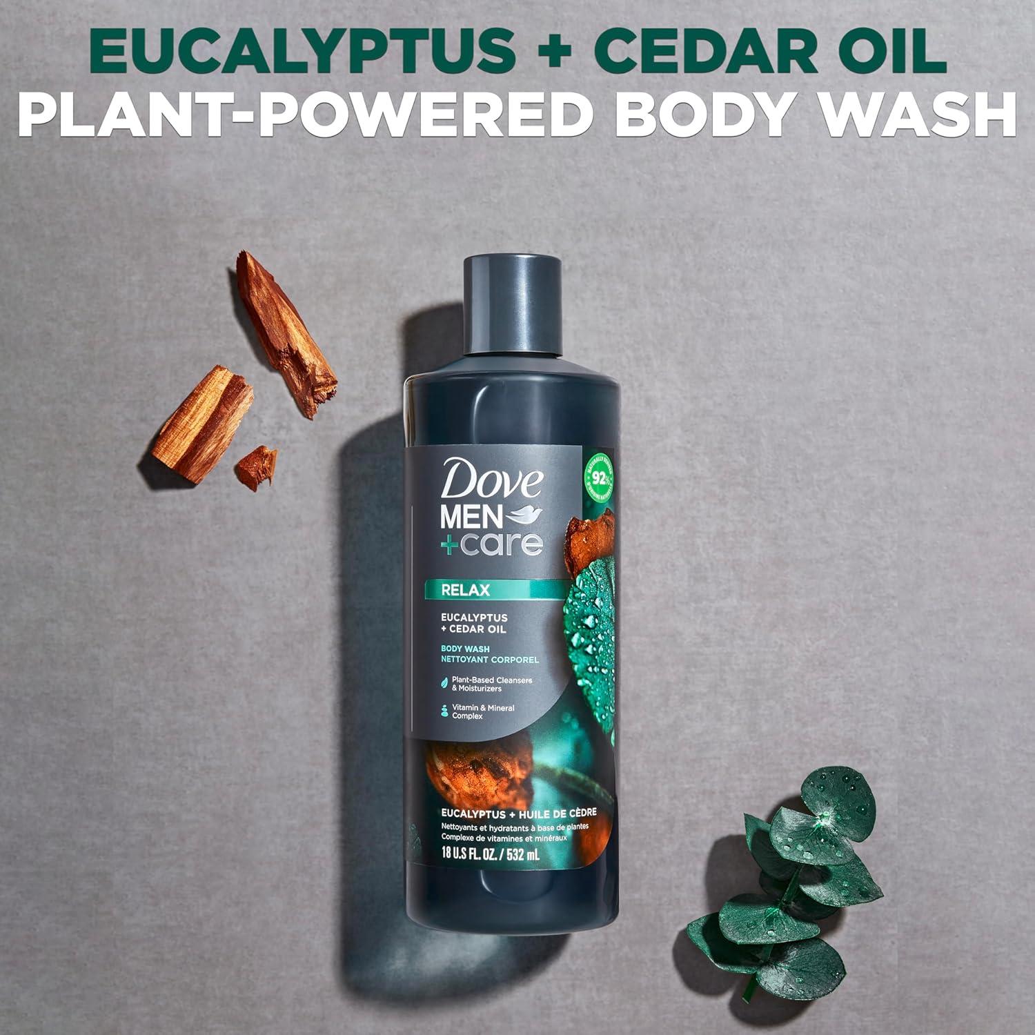 Gel de Ducha Dove Men+Care Eucalipto y Cedro 532 ml x4