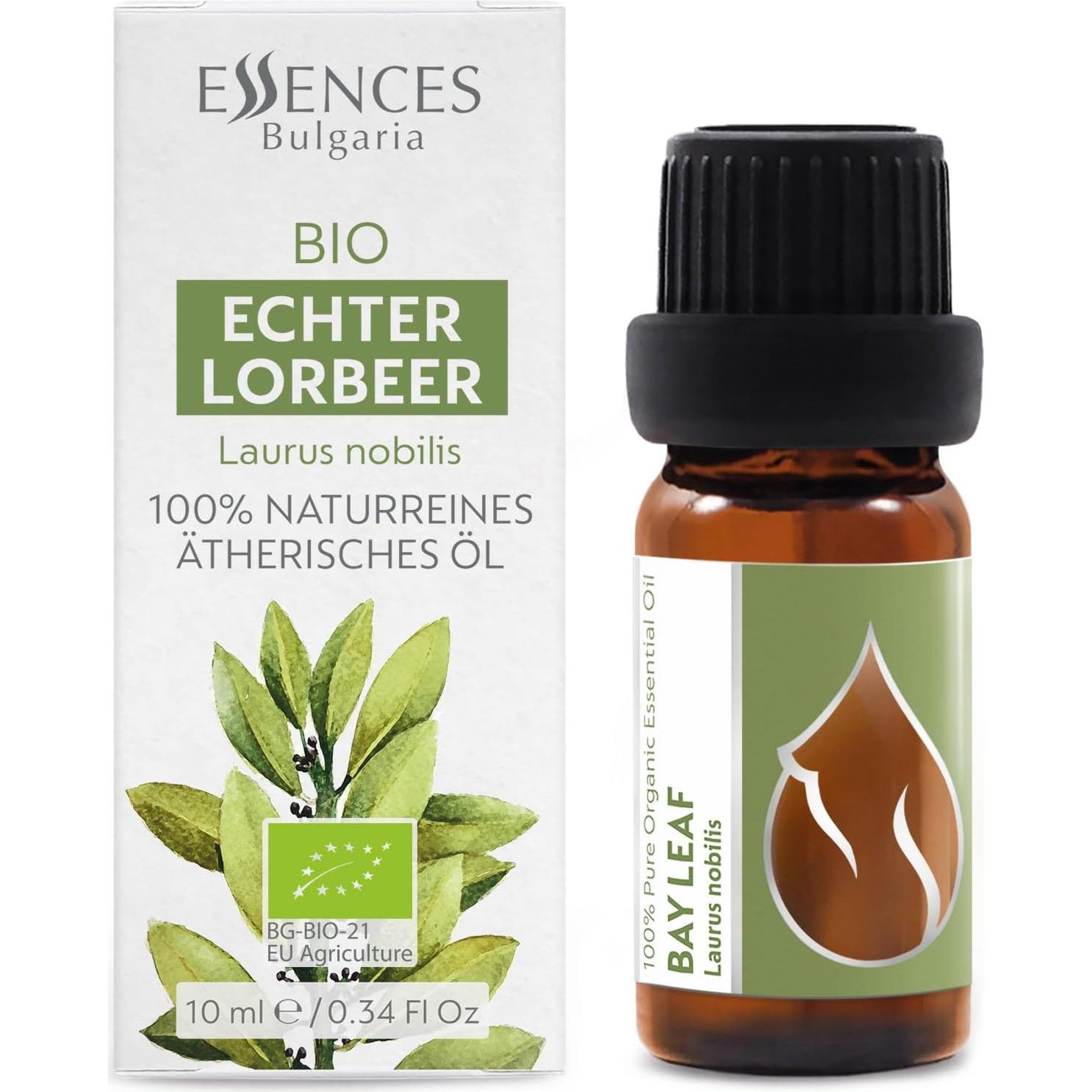 Aceite Esencial de Hoja de Laurel Orgánico Essences Bulgaria 10ml - 100% Puro