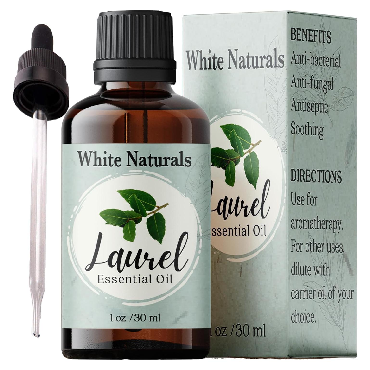 Aceite Esencial de Laurel Orgánico White Naturals 29.57 ml