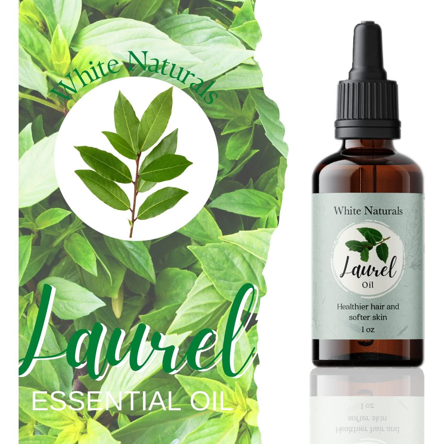 Aceite Esencial de Laurel Orgánico White Naturals 29.57 ml