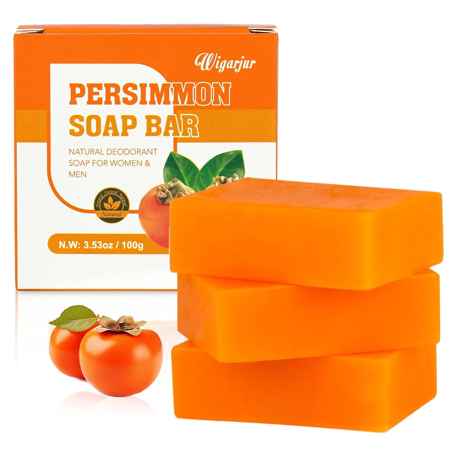 Jabón de Persimón Natural 3 PCS para Olores Corporales