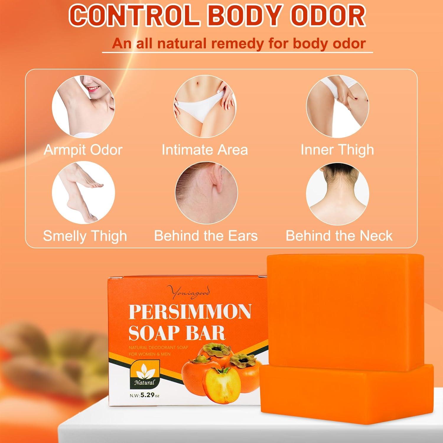 Jabón de Persimón Natural Yoniagood 2 Piezas 300g Control Olores