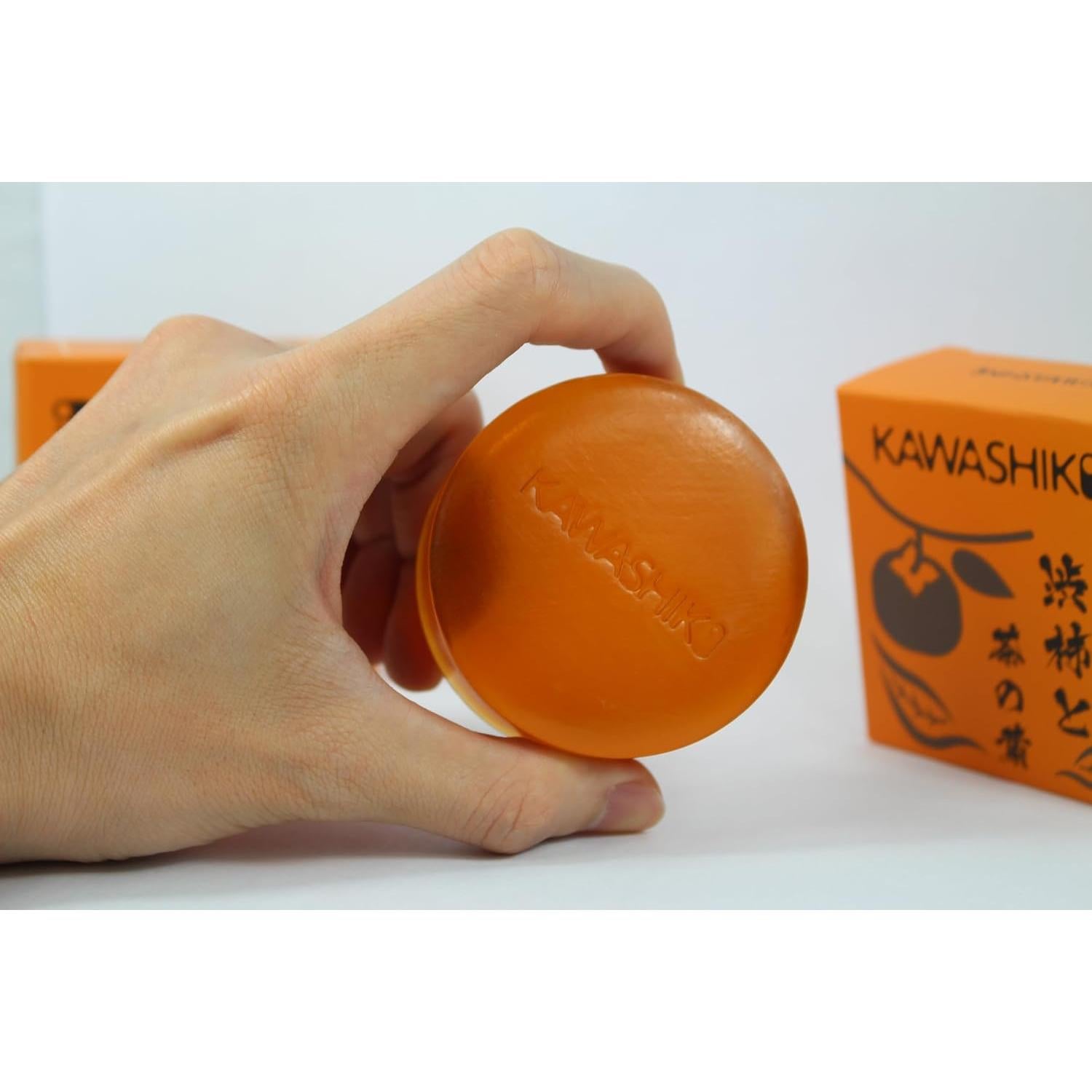 Jabón Hecho a Mano KAWASHIKI Caqui Japonés 100g - Eliminador Olores