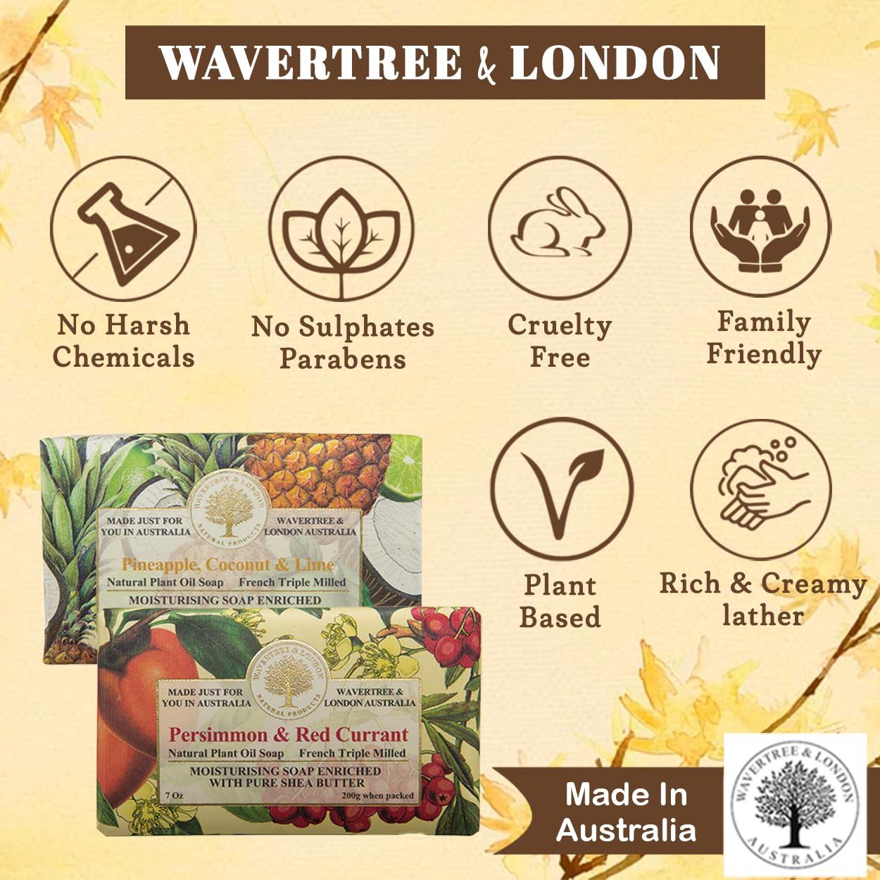 Jabones Naturales Wavertree & London - 198g (2 Barras) Aromas