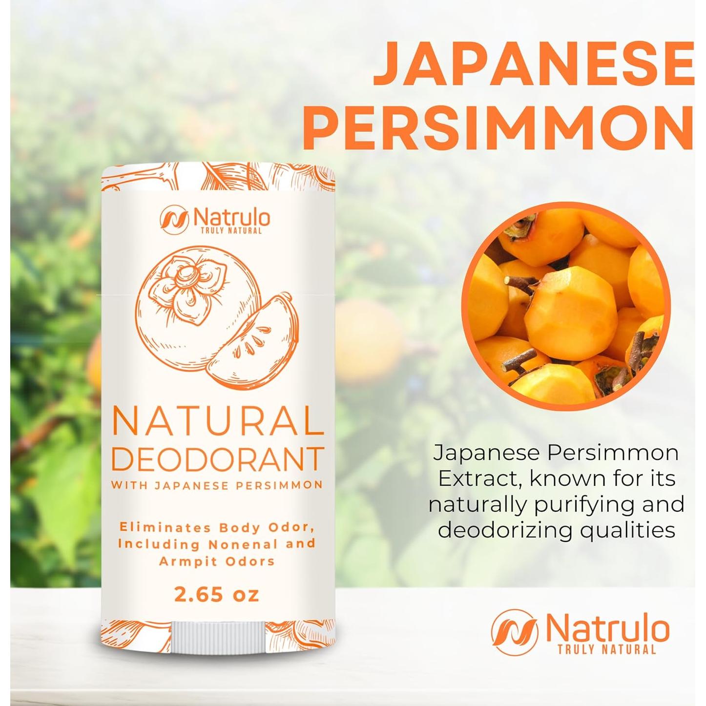 Desodorante Natural Natrulo de Persimón - Libre de Aluminio 117g