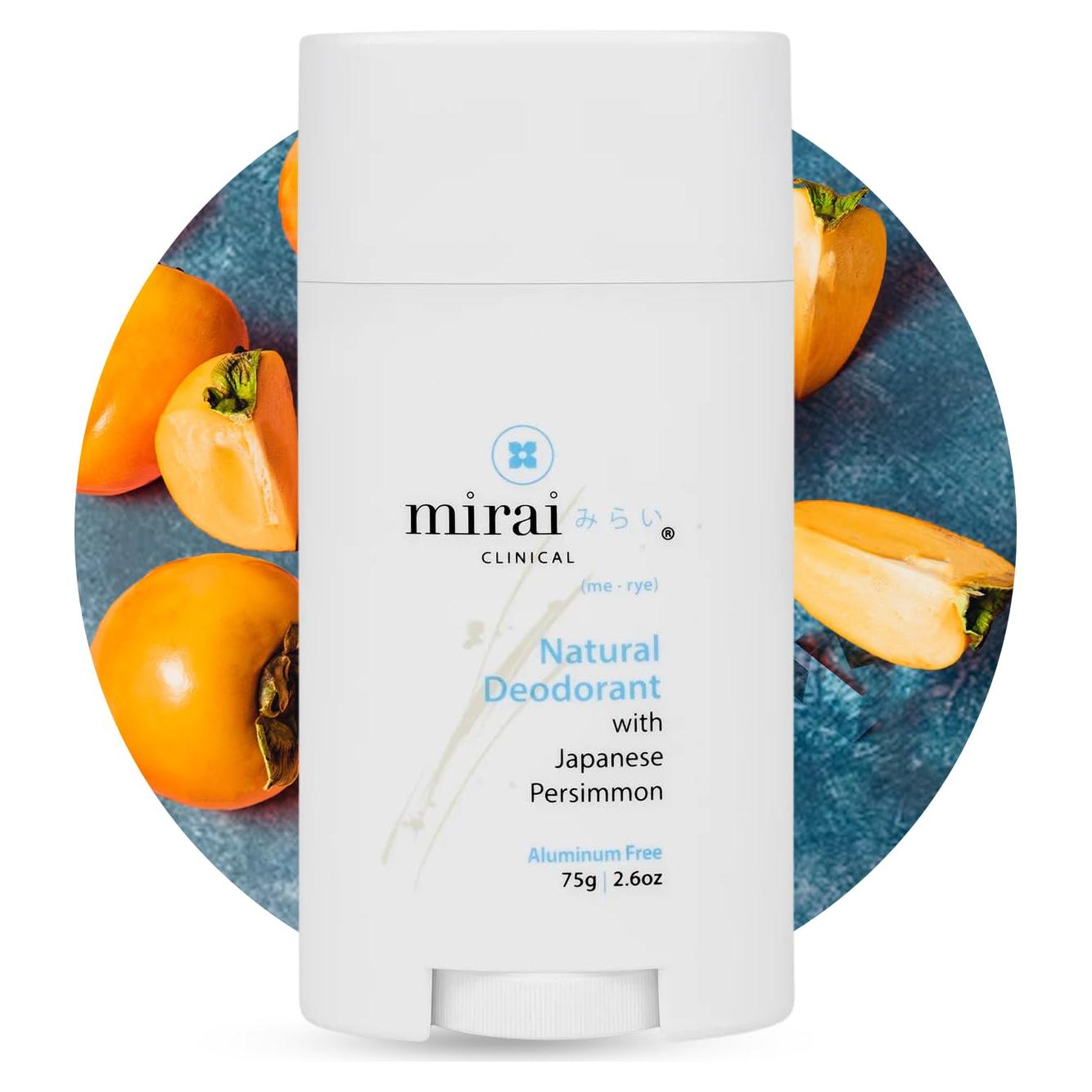 Desodorante Natural Mirai Clinical 75g - Sin Aluminio y Fragancia