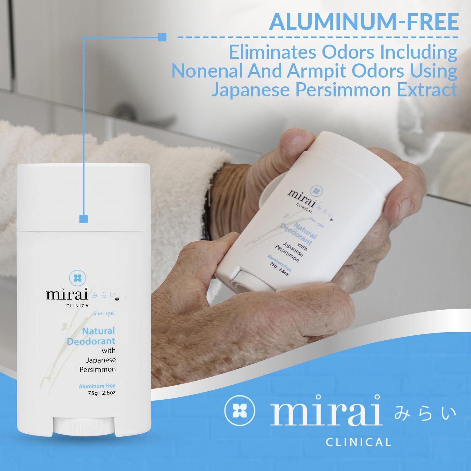 Desodorante Natural Mirai Clinical 75g - Sin Aluminio y Fragancia