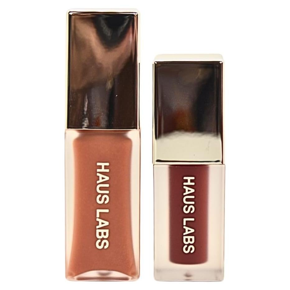 Duo de Glaseado Labial Haus Labs - Brillo de Miel y Mini Persimón