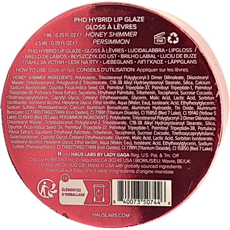 Duo de Glaseado Labial Haus Labs - Brillo de Miel y Mini Persimón