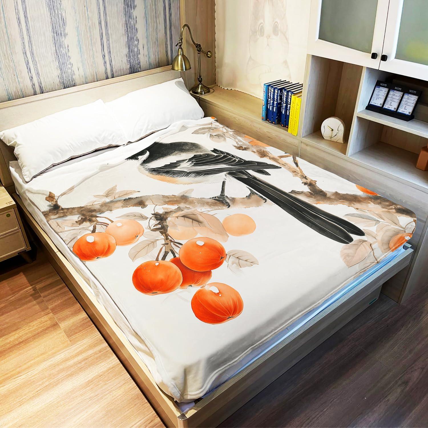 Manta de Felpa HommomH Urraca 127x152 cm Suave y Lavable