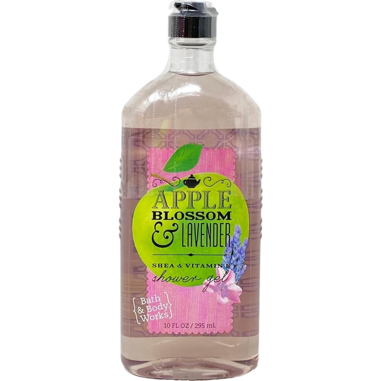 Gel de Ducha Bath and Body Works Flor de Manzana y Lavanda - 3 x 295 mL