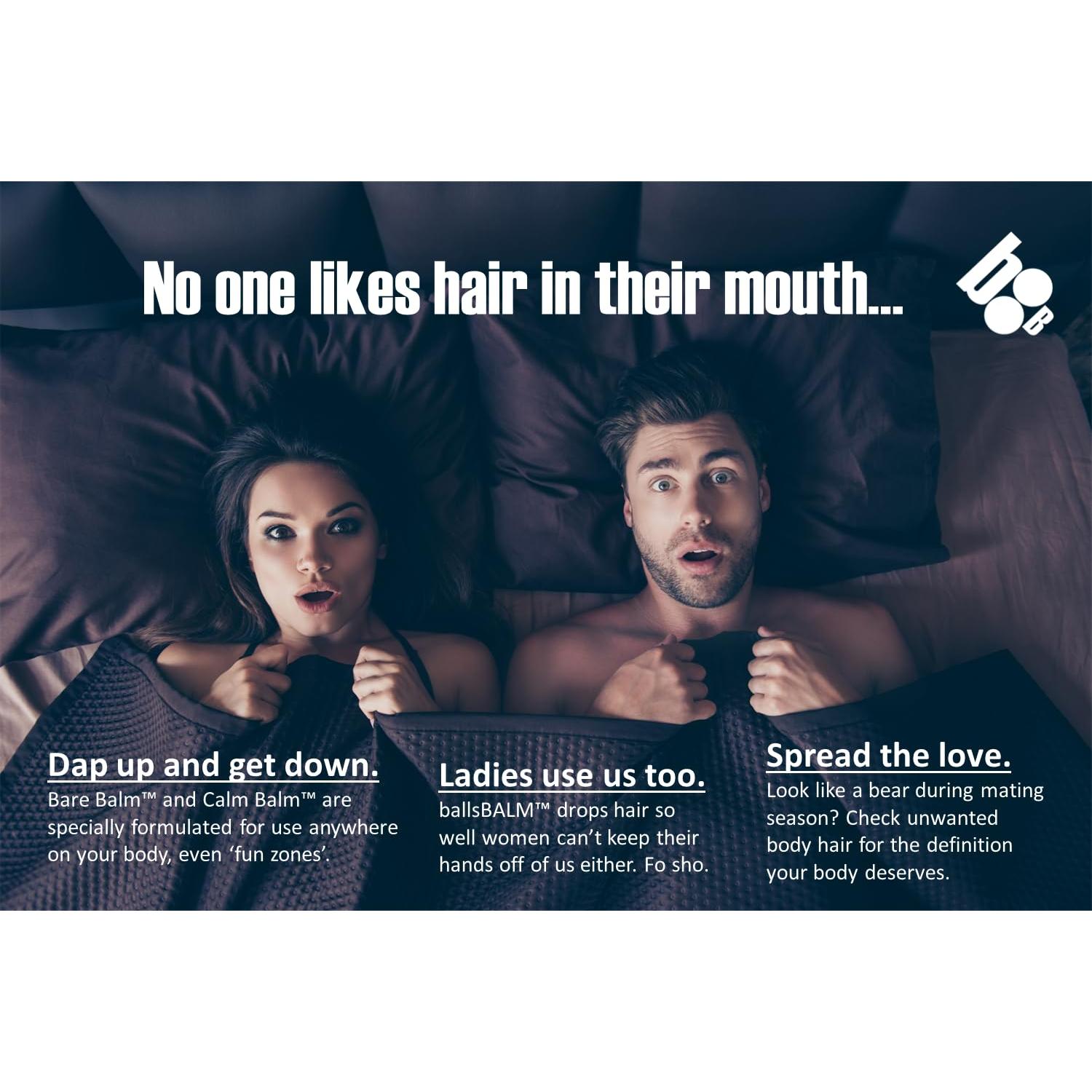 Sistema de Manejo de Vello Corporal ballsBALM - Par de Bare Doble