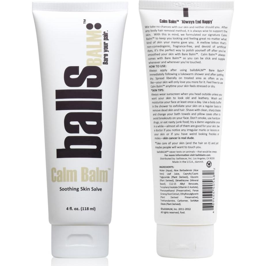 Sistema de Manejo de Vello Corporal ballsBALM - Par de Bare Doble