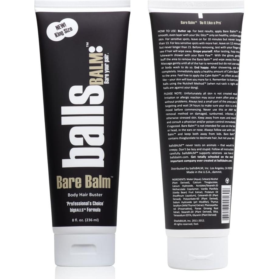 Sistema de Eliminación de Vello Corporal ballsBALM - Guante Exfoliante