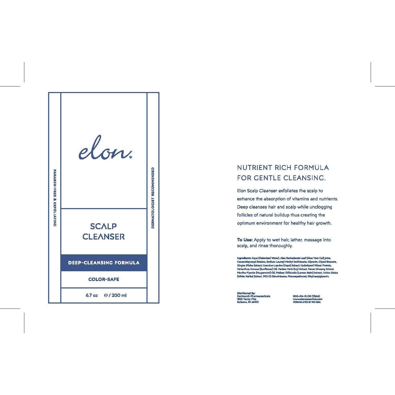 Limpiador del Cuero Cabelludo Elon 190 g - Exfoliante Natural