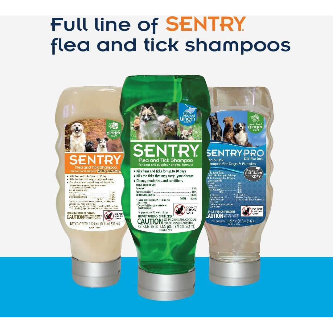 Champú para Pulgas y Garrapatas SENTRY PRO 510g Lino Lavado
