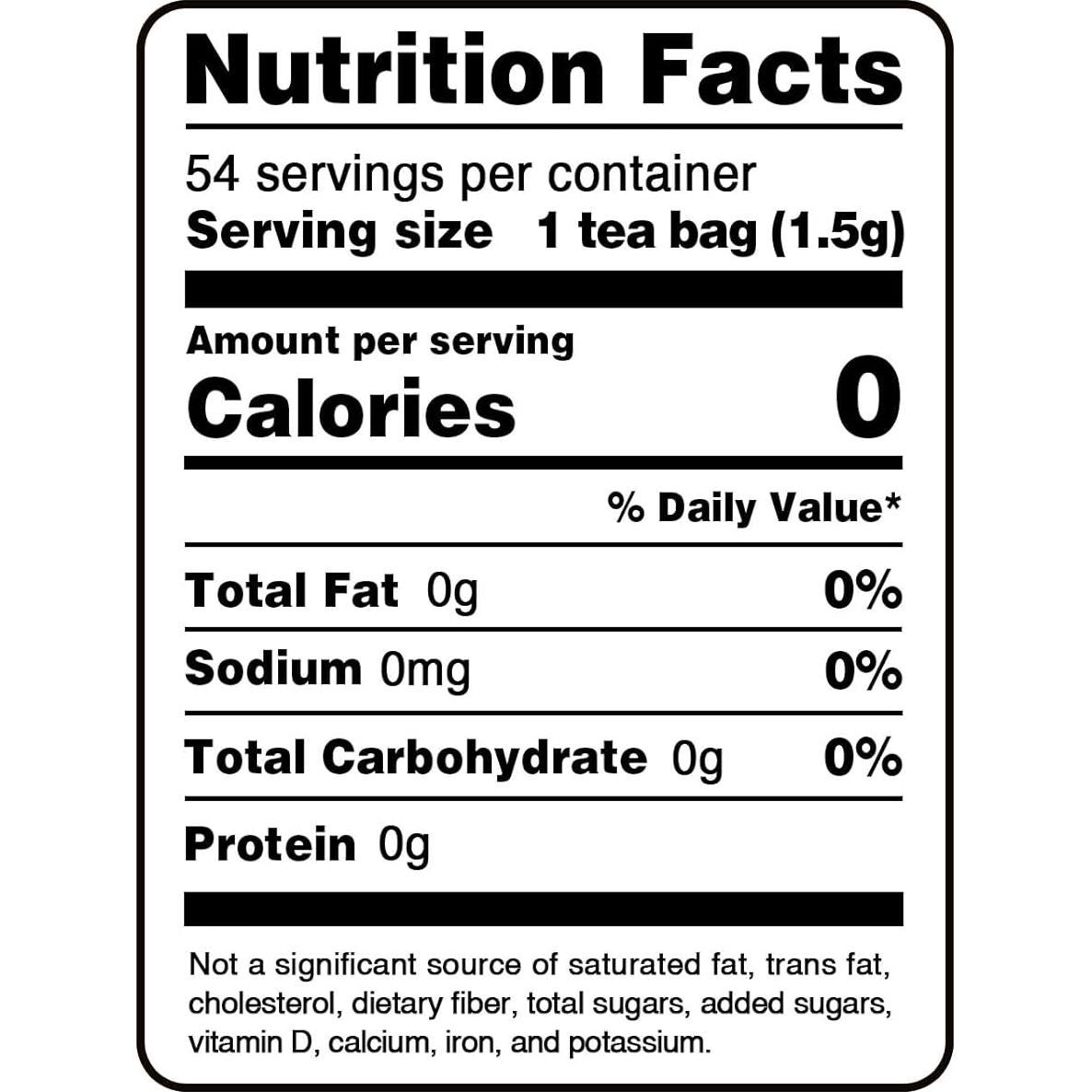 Té de Verbena de Limón Jarteela 54 Bolsitas Sin Cafeína