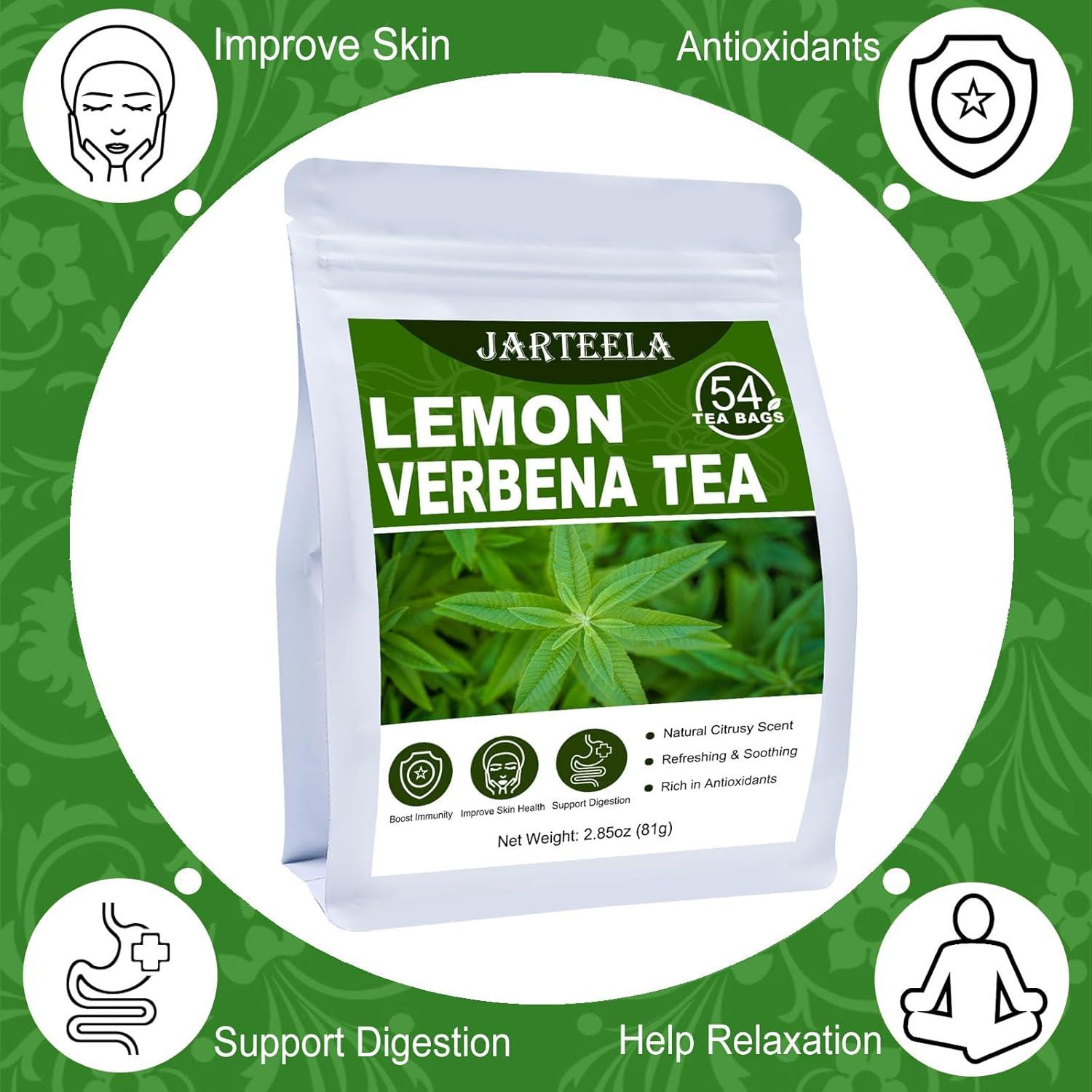 Té de Verbena de Limón Jarteela 54 Bolsitas Sin Cafeína