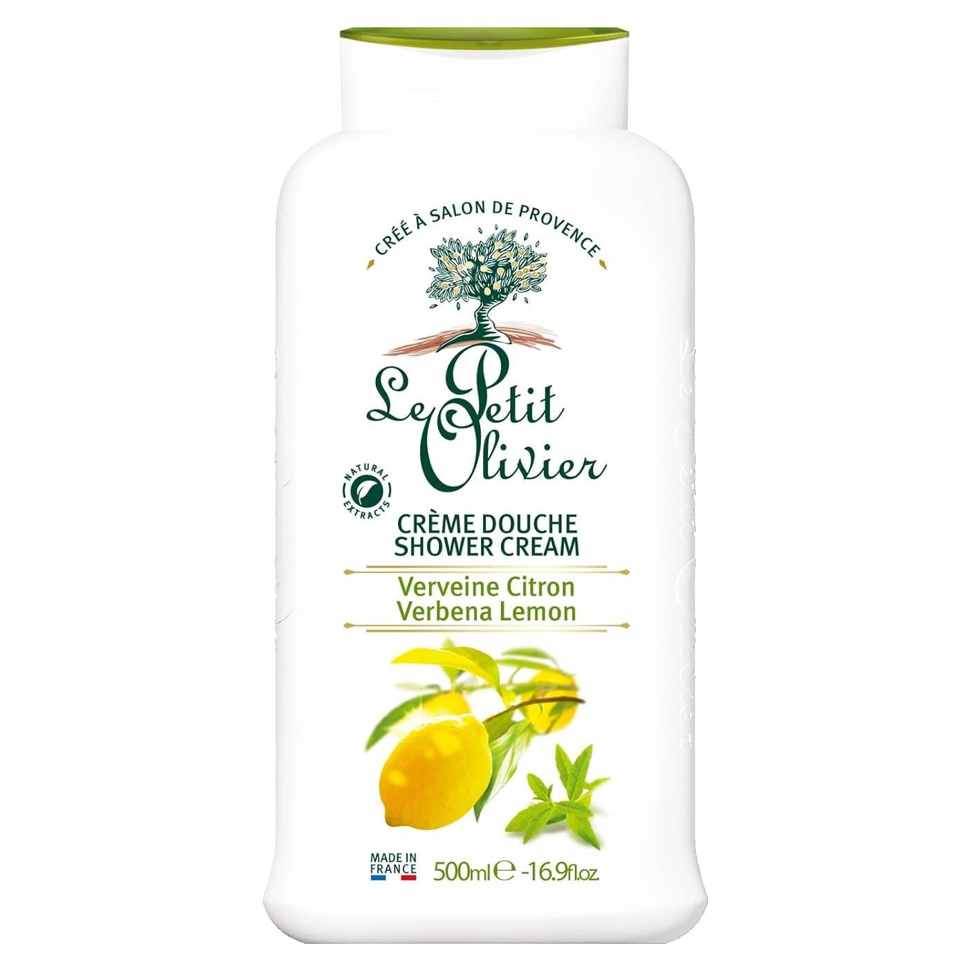 Crema de Ducha Le Petit Olivier 480 ml Limón de Verbena Hidratante