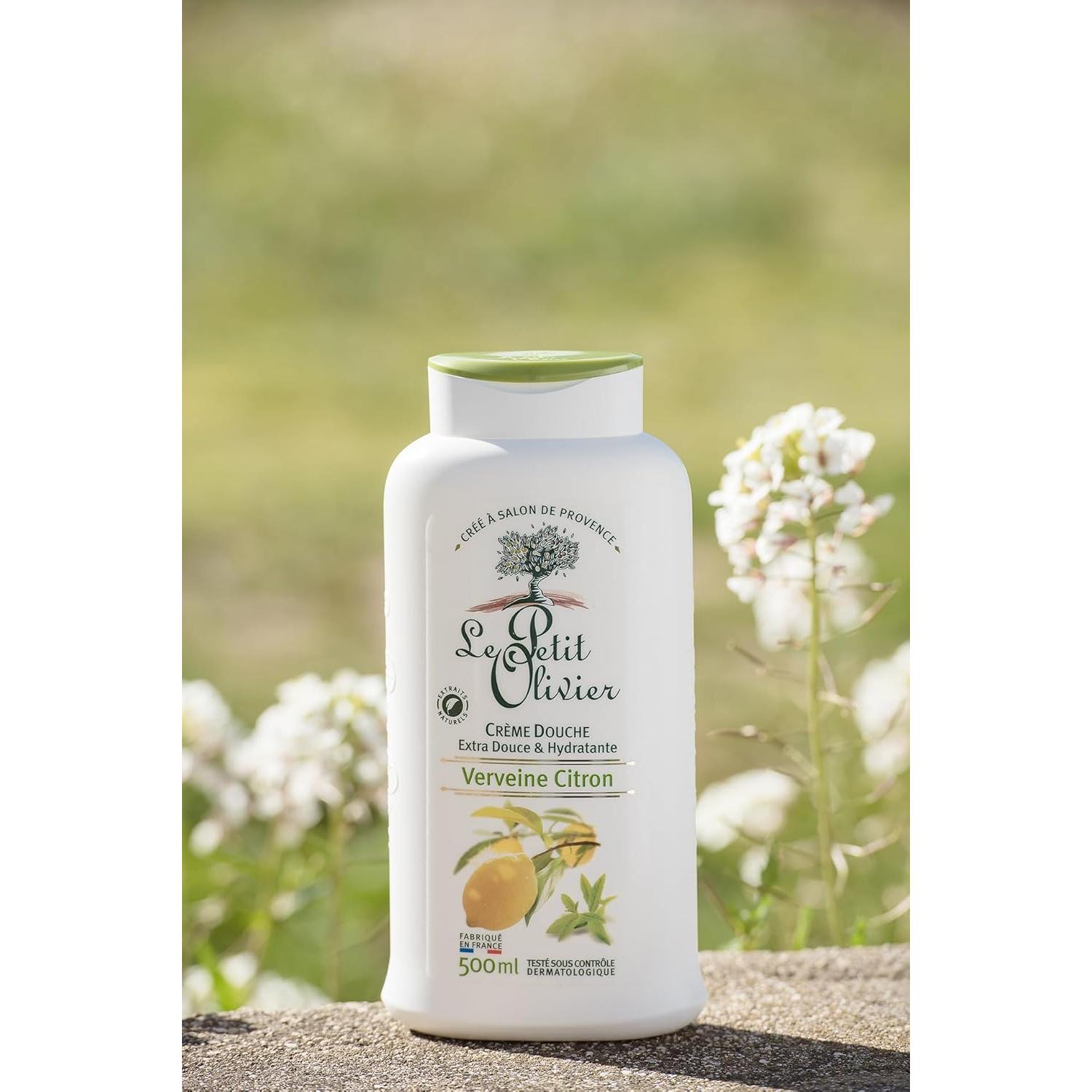 Crema de Ducha Le Petit Olivier 480 ml Limón de Verbena Hidratante