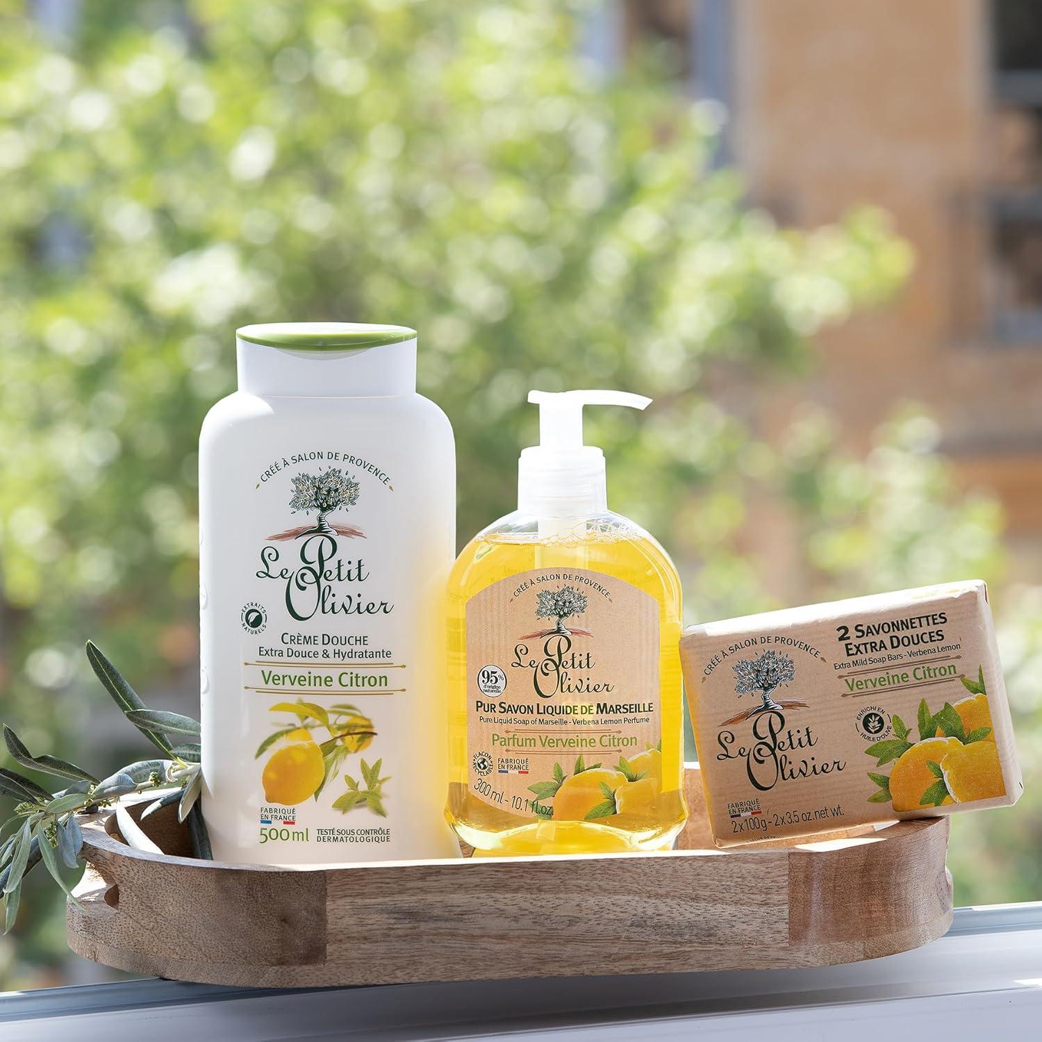 Crema de Ducha Le Petit Olivier 480 ml Limón de Verbena Hidratante