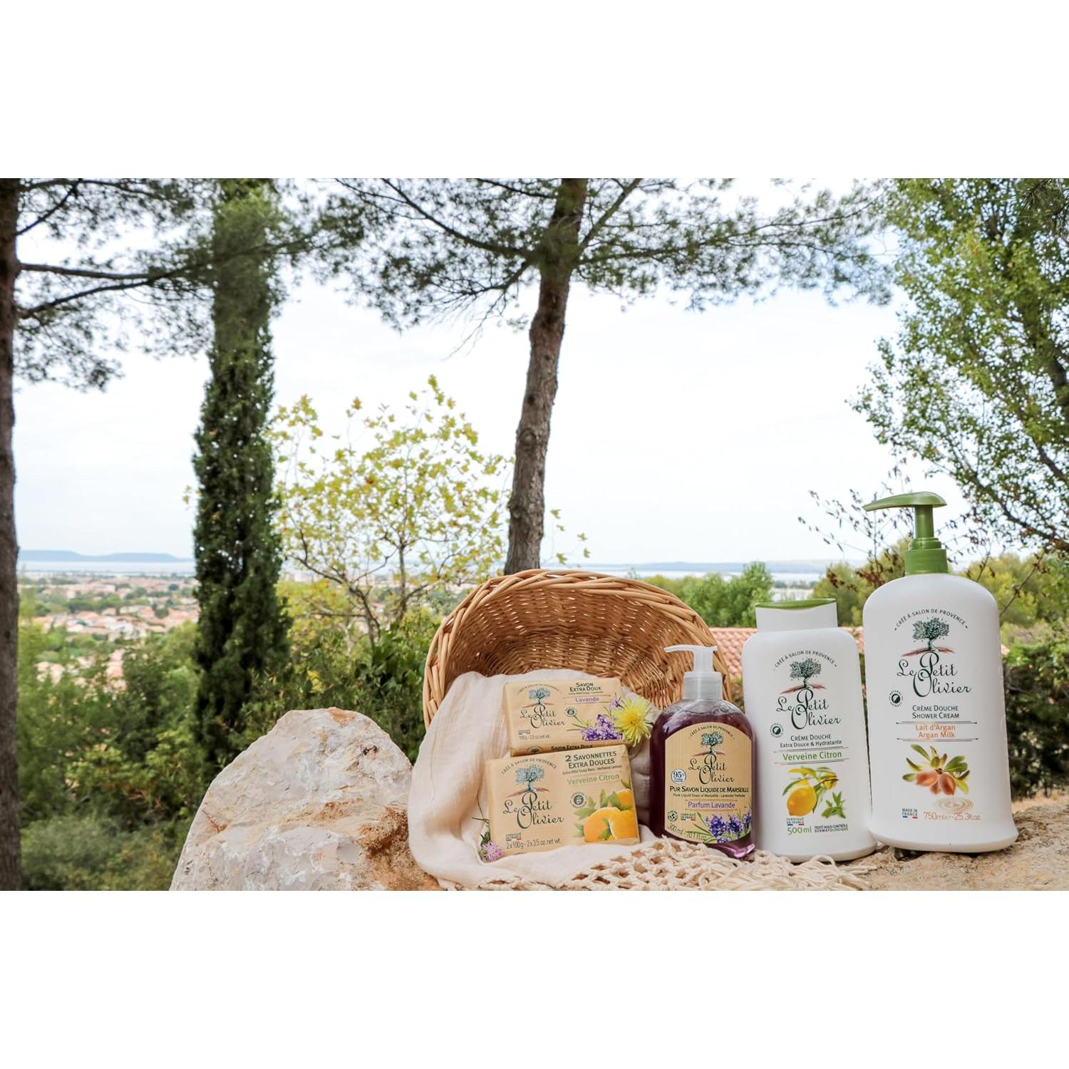 Crema de Ducha Le Petit Olivier 480 ml Limón de Verbena Hidratante