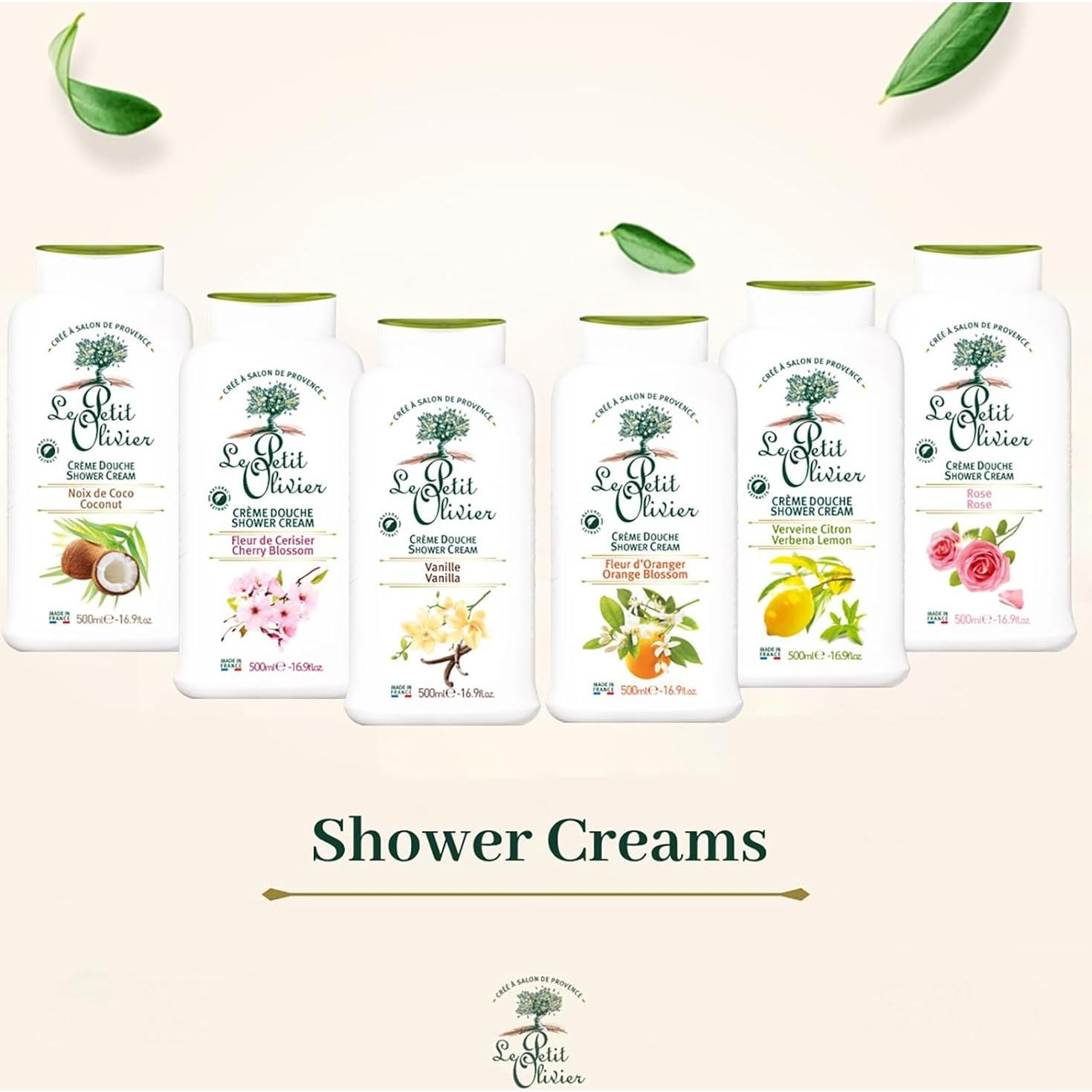 Crema de Ducha Le Petit Olivier 480 ml Limón de Verbena Hidratante