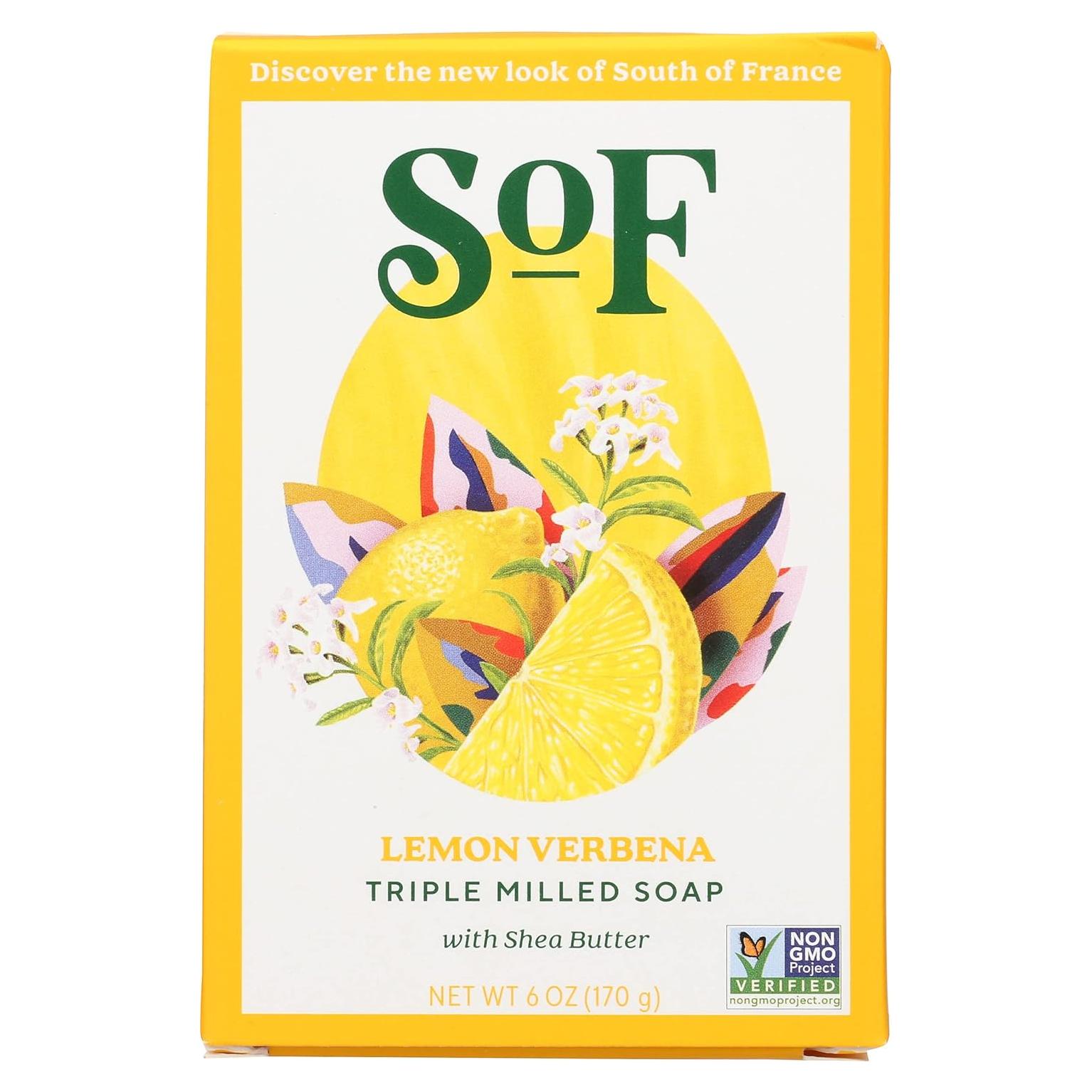 Jabón Natural de Verbena de Limón Sur de Francia - 3x170g