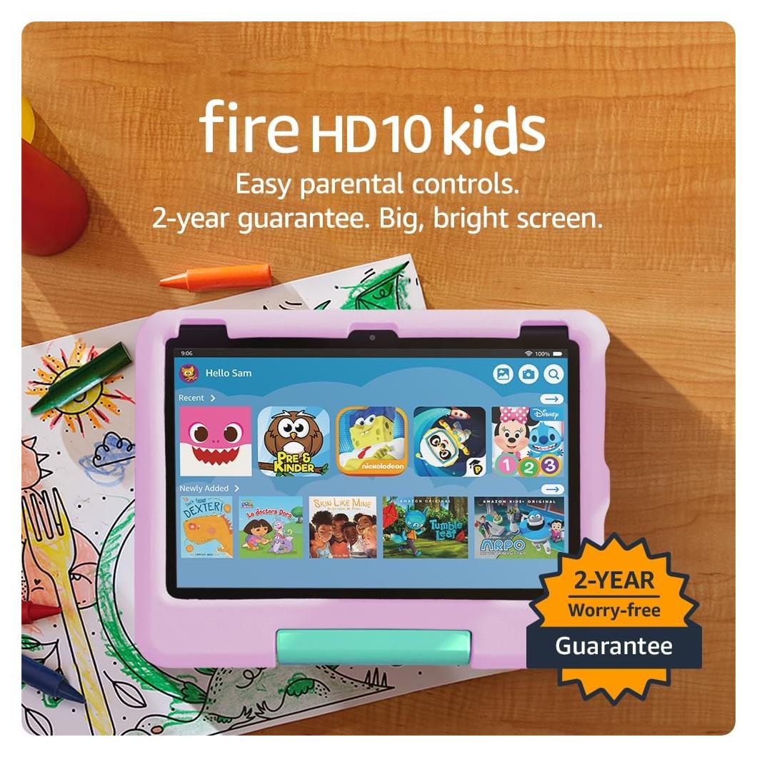 Tableta Amazon Fire HD 10 Kids Rosa 10.1" 32GB 3-7 años