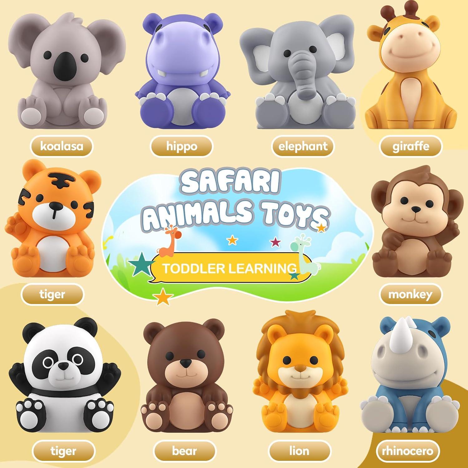 Juguete Educativo AuroTops Animales Safari 20PCS