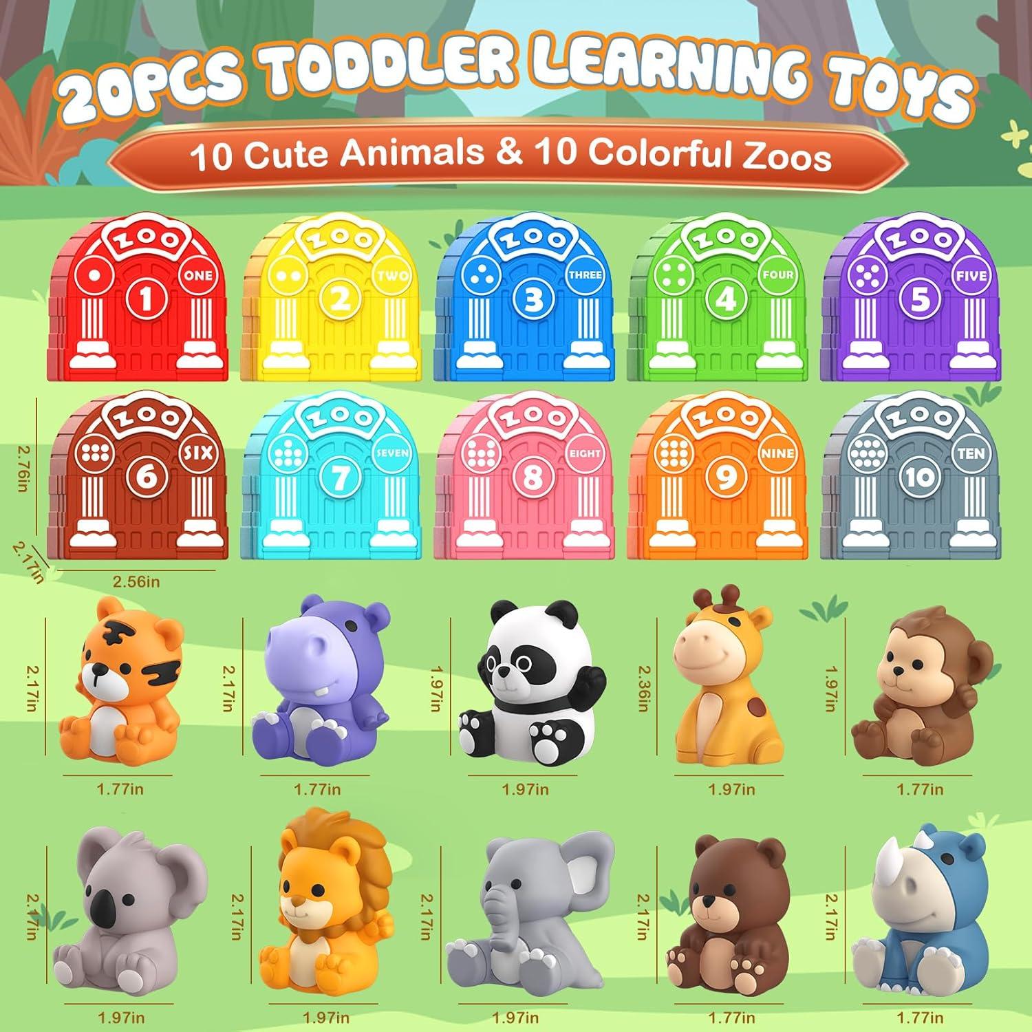 Juguete Educativo AuroTops Animales Safari 20PCS