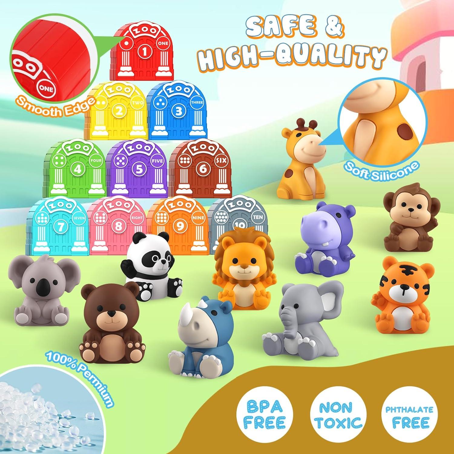 Juguete Educativo AuroTops Animales Safari 20PCS