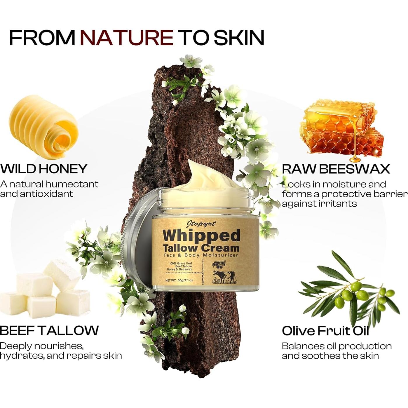 Bálsamo Hidratante de Grasa de Res Orgánica Jtopyrt 150g