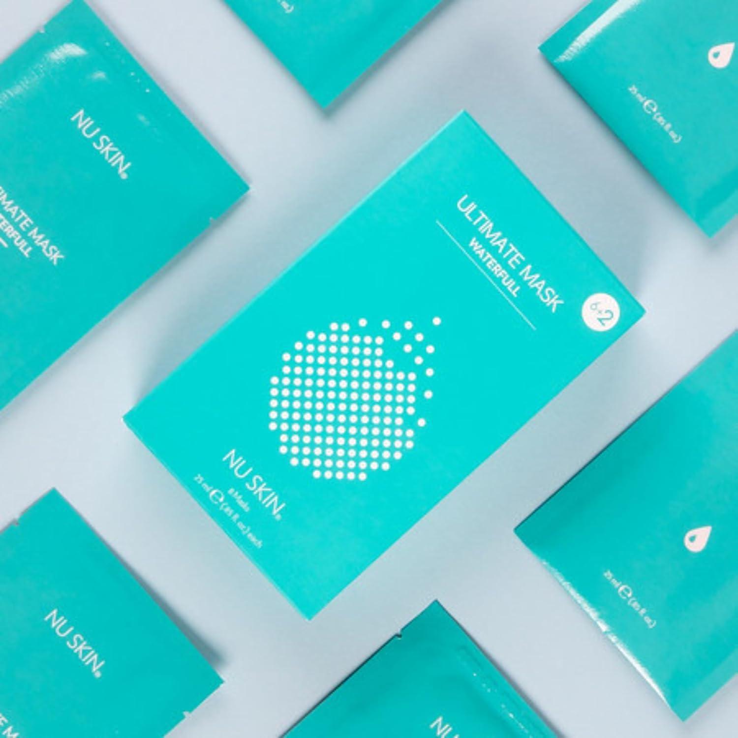 Máscara Facial Hidratante Nu Skin Ultimate Waterfull - 8 Unidades