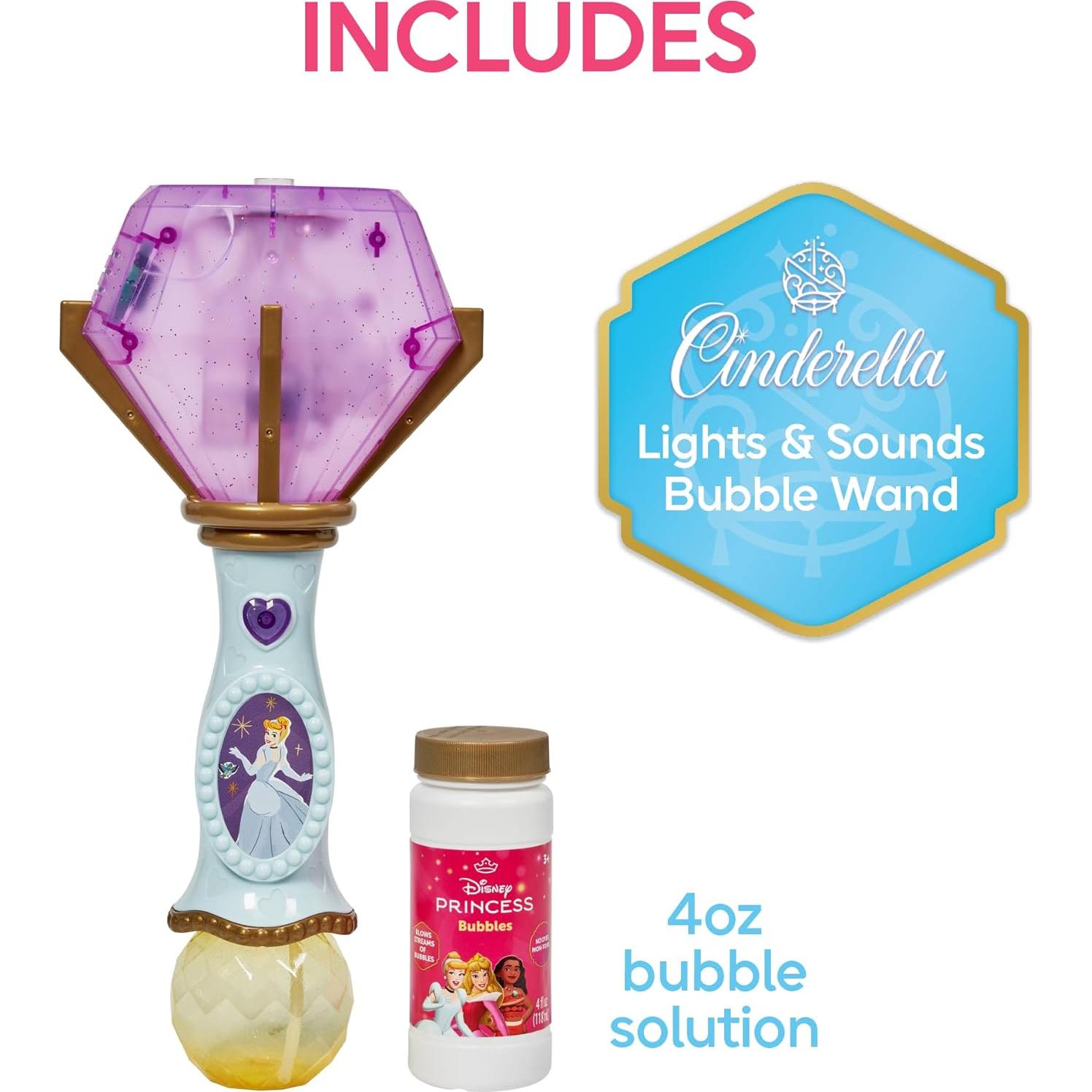 Varita Musical de Burbujas Disney Cenicienta con Luz