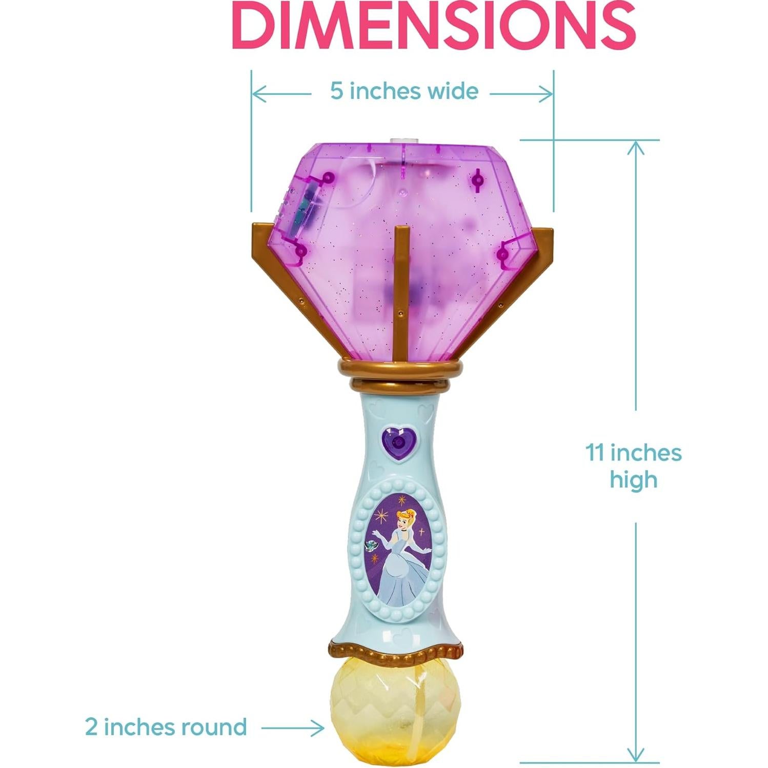 Varita Musical de Burbujas Disney Cenicienta con Luz