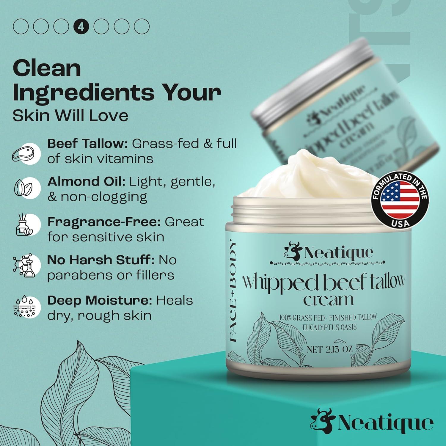 Grasa de Res Alimentada con Pasto Neatique 60.3g Eucalipto