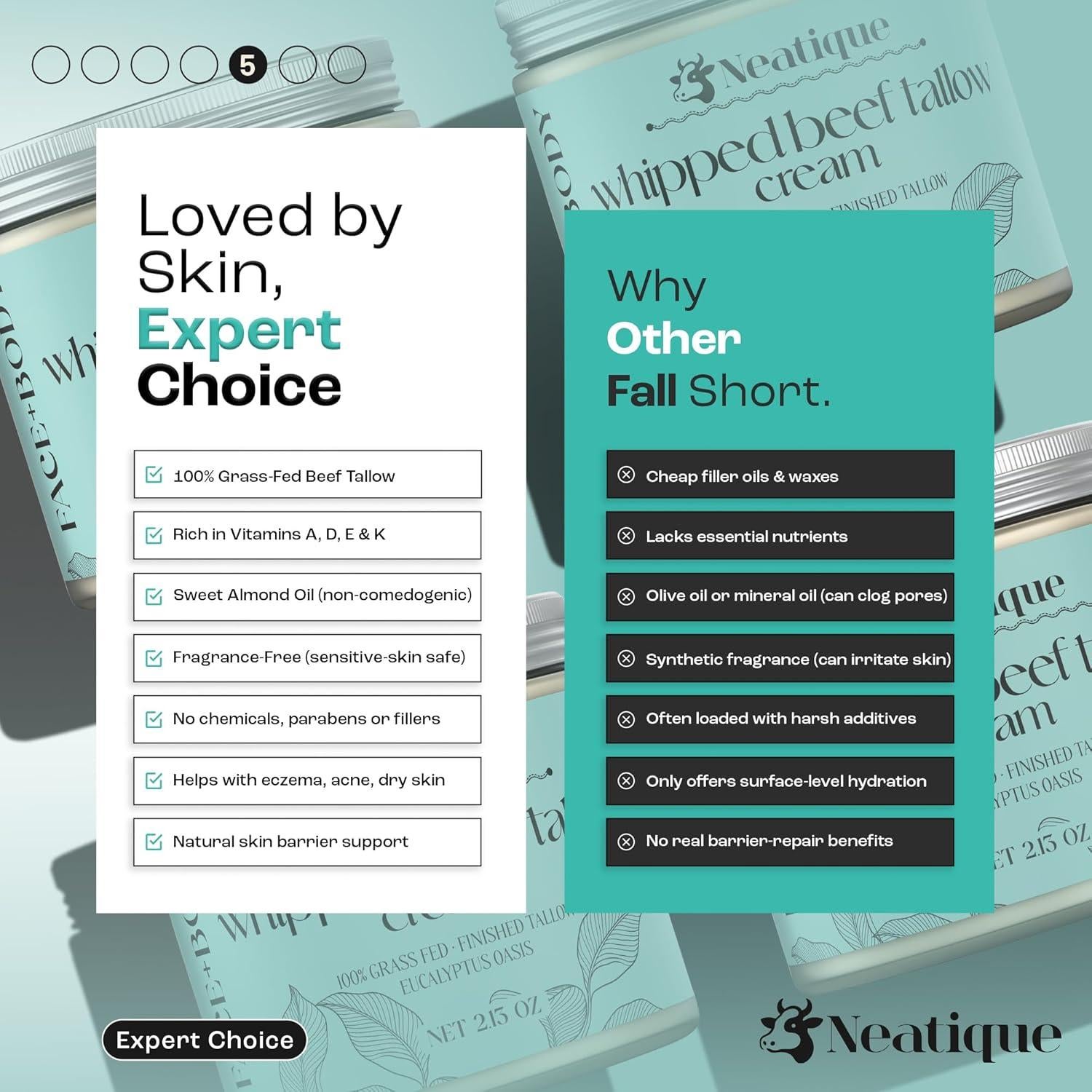 Grasa de Res Alimentada con Pasto Neatique 60.3g Eucalipto